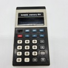 Vintage Casio Memory-8a Electronic Calculator With Case Tested Works 