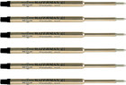 Ballpoint Pen Refill  Medium Point  Black Ink  Pack Of 6  83425 