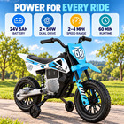 24v 5ah 2    50w Kids Ride On Motorcycle  Electric Dirt Bike With Training Wheels