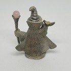 Vintage 1983 Spoontiques Pewter Wizard Figurine Ch 593 Fantasy Miniature