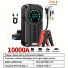 10000a Portable Power Supply Car Jump Starter Power Bank With Air Compressor