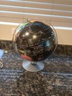 Replogle 12  Starlight Globe Colored Relief World Map Satin Chrome Base 