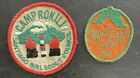 10 Vintage Girl Scout Santiago  Scherman camp Items-2 Rare Patches-calendar