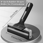 Brayer Roller Printmaking Rubber Press 4 Inch Diamond Painting Black