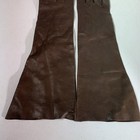 Vintage Long Soft Leather Formal Gloves Chocolate Brown Womens Size 7