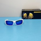 Oakley Gascan Oo9014 White Frame Prizm Sapphire Sunglasses New W  Box