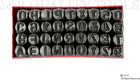 36 Pc 3 8  Steel Metal Punch Letter   Number Stamp Stamping Kit Set With Case