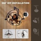 20  Farmhouse Ceiling Fan Light Flush Mount Caged Lights Kit With Remote Control