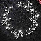 Rhinestone Bride Wedding Hair Vine Silver Crystal Hair Piece Bridal Hair Acce   