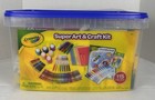 New Crayola Super Art   Craft Kit Bucket Set 115 Pieces Crayons Markers Clay