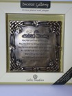 Celtic Shadows - Bronze Gallery - Bronze Plated Plaque -    An Old Irish Blessing   