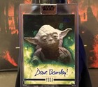 2019 Topps Star Wars Stellar David Barclay Autograph Blue 18 25 Yoda Nm Auto