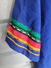 Vintage Mexican 1960s Huipil Dress Boho Embroidered Wool Maxi Festival Ethnic