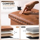 Storage Bedroom Bench For End Of Bed Upholstered Storage Ottoman Pu Leather