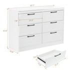 47  6 Drawer Chest Of Drawers Dresser Bedroom Storage Storage Cabinet Nightstand