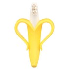 Silicone Infant Training Toothbrush - Yellow  Ages 0-12 Months