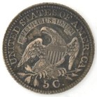 1829 Capped Bust Half Dime Us Silver 5 Cent Coin Philadelphia United States