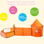3in1 Pop Up Play Tent With Tunnel Ball Pit For Kids Indoor Outdoor Playhouse New