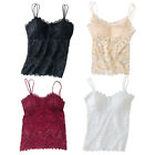 Women Camisole With Built-in Bra Cup Strap Supportive Padded Tank Top Cami Basic