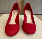 Ateliermix Women s Shoes  Size  10 Red Suede High Heel Pumps Made In Brazil