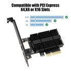 10 Gigabit Pcie Ethernet Card Aqc113 Rj45 Network Adapter For Server   Desktop