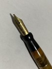Vtg Conklin Endura Desk Fountain Pen Yellow Marbled No  3 Nib