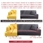 Elastic Solid Color Sofa Cover 1 2 3 4 Seater Armchair Cover Chair Slipcovers