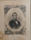 Original Framed Engraving Of Abraham Lincoln By J c  Buttre 1864