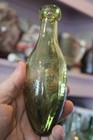 Antique  7     rare  Green   Salford  Torpedo  Water Bottle  Item   A - 8108