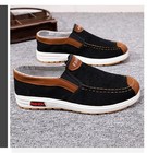 Men   s Canvas Slip-on Loafers Lightweight Casual Shoes Plus Size 48