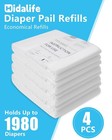 Diaper Pail Refills For Dekor Classic Disposable Diaper Pail Liners 4 Pack