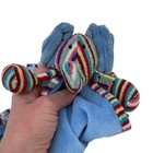 Little Jellycat Elephant Security Blanket Lovey Striped Blue Baby Soother Plush