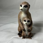 Safari Ltd Adult Meerkat   Baby Sitting Large Figure 2006