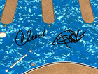 Richard Cheech Marin And Tommy Chong Signed Pickguard Jsa Witness  wpp577438