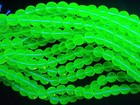 25pcs Vaseline Uranium Glass Beads Smooth Round Czech 6mm 8mm 10mm 12mm