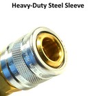 Foster 3103 - 1 4  Male Npt X 1 4  Industrial Coupler Brass Air Hose Fittings