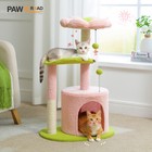 Pawz Road Cactus Small Cat Tree Tower Sisal Scratching Post With Perch Condo 33   