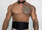 Men s 2 Piece Bow-tie   Cummerbund Lot  black Satin 