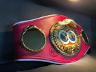 Ibf Boxing Championship Belt Metal Plates Boxing Belt Leather Strap Custom Made
