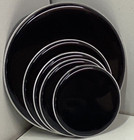 New Drumhead Set Black 22  Bass 16   13   12  Toms  14  Snare For Rock Drum Kit