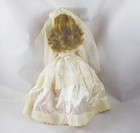 Vintage 1950 s Hard Plastic Bride Doll Open Mouth Felt Tongue 14 