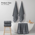 100  Cotton Bath Towels Set Of 2  Extra Large Bath Sheets 35 X 70 Inches  800 Gs