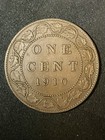 1910 Canada Large One Cent Coin Edward Vii Canadian 1 Penny Km  8 Bronze 25 4mm
