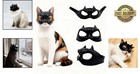 Cat Bat Mask In Latex - Lightweight Adjustable Costume For Your Feline