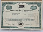 Penn Central Company Common Stock Certificate Green