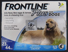 Lot Of 3 Frontline Plus Flea   Tick Treatment For M Dogs 23-44lbs 3 Doses Ea New