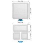 4pcs 2 Styles Fiberglass Window Screen Repair Kit  Grey