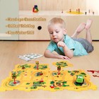 Xazastov Plastic Floor Puzzles For Kids Ages 35  Puzzle Track Car Play Set  E   