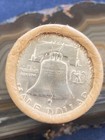 1956-p Franklin Half Dollar 20-coin  10 Roll Bu Silver Uncirculated