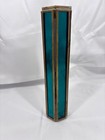 Rare Leaded Brass Stained Slag Glass Kaleidoscope - Mcm 6  Long Vintage